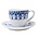 Heinen Delfts blauw Tasse und Untertasse - Porzellan - Delfter Blau - Pfau (Espresso)
