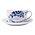 Heinen Delftware Tasse und Untertasse Delfter Blau - Porzellan - Pfau