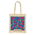 Typisch Hollands Bag cotton tulips Holland multicolor