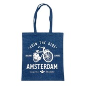 Typisch Hollands Blaue Fahrradtasche aus Denim-Baumwolle – machen Sie mit