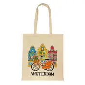 Typisch Hollands Tasche Baumwolle Happy Houses Amsterdam