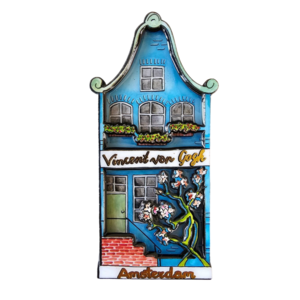 Typisch Hollands Haus mit Magnetfassade – Vincent van Gogh – Mandelblüte