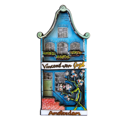 Typisch Hollands Magnetfassadenhaus - Vincent van Gogh - Mandelblüte