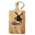 Typisch Hollands Käsebrett Windmühle schwarz - Holz