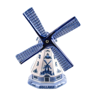 Typisch Hollands Polder mill Delft blue 11 cm