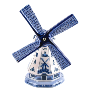 Typisch Hollands Polder mill Delft blue 11 cm