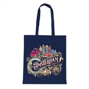 Typisch Hollands Bag cotton Amsterdam ornaments blue