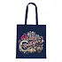 Typisch Hollands Tas katoen Amsterdam ornaments blauw