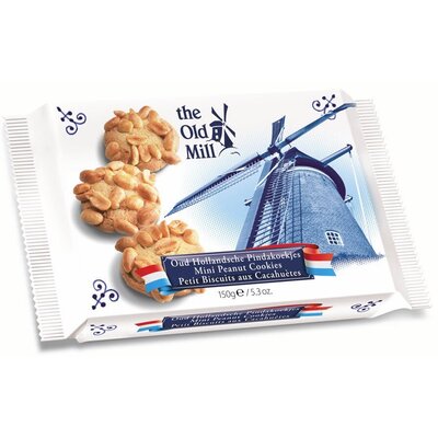 Typisch Hollands Old Dutch Peanut Cookies – holländische Mühlenverpackung