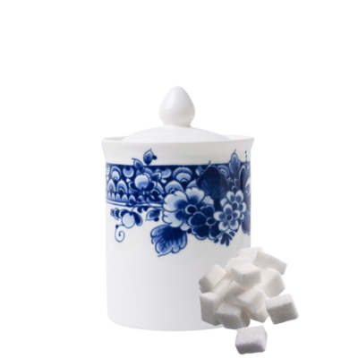 Heinen Delfts blauw Storage jar Delft blue small - 7 cm.