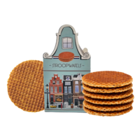Typisch Hollands Stroopwafels in Gevelhuisje (huisje-doosje) full-color