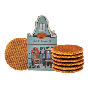 Typisch Hollands Stroopwafels in a facade house (house box) full-color