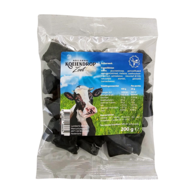 Typisch Hollands Kuh-Lakritze - süß 200 Gramm im Beutel. (VEGAN)