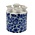 Heinen Delftware Delfter blaue Tulpenvase gerade - Blumenmotiv (Zylinder)