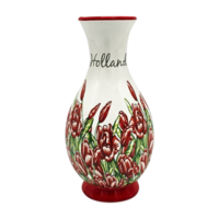 Typisch Hollands Buikvaasje - rood - bloemendecor 13cm