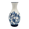 Typisch Hollands Bauchvase Delfter Blau mit Blumendekor 13 cm