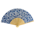 TTD Gifts Hand fan - Delft blue - Tulip decor