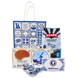 Typisch Hollands Holland gift bag - Delft blue (cookie and candy)