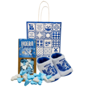 typisch-hollands-geschenkpakket Baby-Geschenkpaket (0-6 Monate) – Holland – Delfter Blau