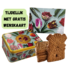 Typisch Hollands Tin of speculaas rectangular Green - Pretty Tulips