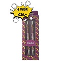 Typisch Hollands Holland - Pen set with Tulip decoration in gift box - Purple