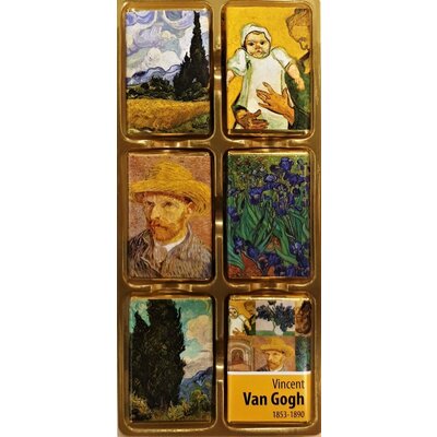 Typisch Hollands Schokolade - Vincent van Gogh - in Luxus-Schiebeschachtel