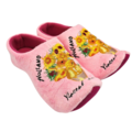 Typisch Hollands Clog slippers Pink - Sunflowers - Vincent van Gogh