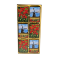 Typisch Hollands Schokolade - Holland - Mühle und Tulpen - in Luxus-Schiebebox