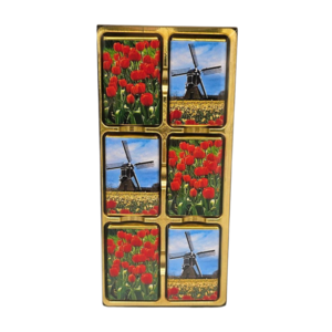 Typisch Hollands Chocolade - Holland - Molen en Tulpen - in Luxe schuifdoos