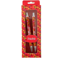 TTD Gifts Holland - Pen set with Tulip decoration in gift box - Red
