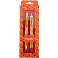 Typisch Hollands Holland - Stiftset mit Tulpendekoration in Geschenkbox - Orange