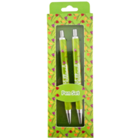 TTD Gifts Holland - Pen set with Tulip decoration in gift box - Green