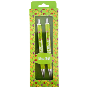 Typisch Hollands Holland - Pennenset  met Tulpendecoratie in geschenkdoosje - Groen