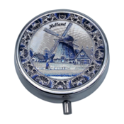 Typisch Hollands Pillendose Holland Delft Blue - Silberfarben