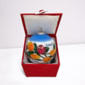 TTD Gifts Christmas bauble in luxury gift box - Tulips - Red-Orange