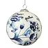 Typisch Hollands Christmas bauble in luxury gift box - Delft blue - Floral pattern