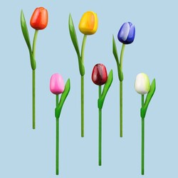 Wooden Tulips - Loose, various colors