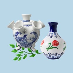 Tulpenvasen – Delfter Blau und farbig