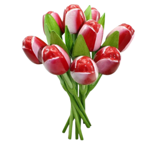 Typisch Hollands Bouquet of wooden Tulips