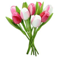 Typisch Hollands Blumenstrauß aus hölzernen Tulpen