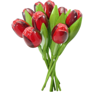 Typisch Hollands Bouquet of Wooden Tulips