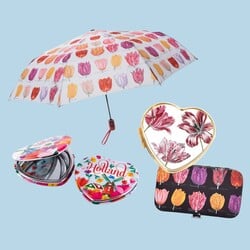 Tulip umbrellas and beauty gifts