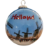 Typisch Hollands Weihnachtskugel in luxuriöser Geschenkbox - Windmühlen - Winter - Holland