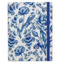 Typisch Hollands Notebook Delft blue flowers and birds