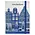 TTD Gifts Notitieboekje Amsterdam - Gevelhuisjes - Delfts blauw