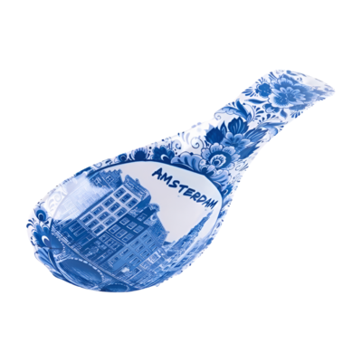 Typisch Hollands Spoon holder from Amsterdam - Delft blue