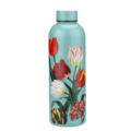Typisch Hollands Wasserflasche (Isolierflasche) Grüne Tulpen (hübsche Tulpen) botanischer Tulpendruck