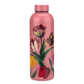 Typisch Hollands Water bottle (insulated bottle) Pink - Tulips (pretty tulips) botanical tulip print