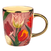 Matix Beker klein pretty tulips roze met goud