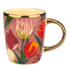 Typisch Hollands Tasse kleine hübsche Tulpen rosa mit Gold